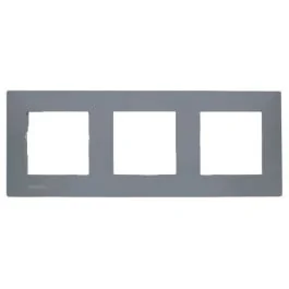SIEMENS Delta Viva Plaque triple gris