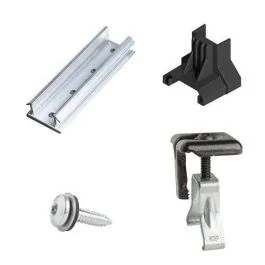 Kit de fixation paysage pour panneaux solaires sur bac acier - ESDEC