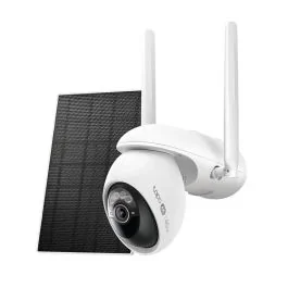 TAPO Caméra de surveillance connectée 4G Wifi extérieure 4K solaire motorisée blanche - C665G KIT