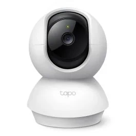 TAPO Caméra de surveillance connectée Wifi intérieure 2K motorisée filaire blanche - TC71