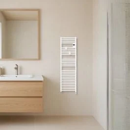THERMOR Riva 5 Sèche-serviettes connecté étroit 500W blanc brillant  - 471660
