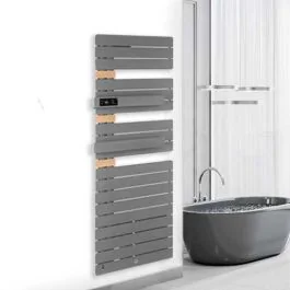 THERMOR Allure 3 virtuose Sèche-serviettes électrique connecté menhir avec soufflerie 1750W mât à gauche - 483109
