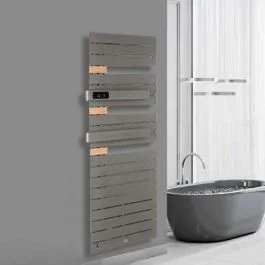 THERMOR Allure 3 virtuose Sèche-serviettes électrique connecté roche avec soufflerie 1750W mât à gauche - 483111