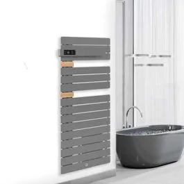THERMOR Allure 3 classique Sèche-serviettes électrique connecté menhir avec soufflerie 1500W mât à gauche - 483171