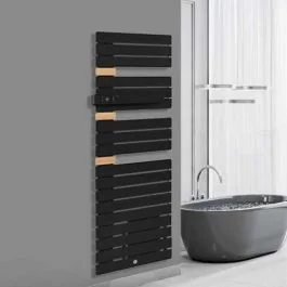 THERMOR Allure 3 classique Sèche-serviettes électrique connecté carbone avec soufflerie 1750W mât à gauche - 483191