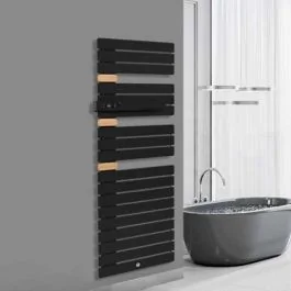 THERMOR Allure 3 classique Sèche-serviettes électrique connecté carbone 750W mât à gauche - 483236