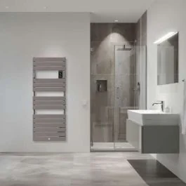 THERMOR Riviera 2 Sèche-serviettes avec soufflerie 2000W gris roche - 498628