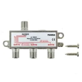 TONNA Répartiteur 3 sorties à connecteur F - 365030