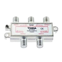 TONNA Répartiteur 4 sorties à connecteurs F - 365041