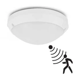 VISION-EL Hublot extérieur LED à détection 230V 18W 1600lm 4500K 300mm blanc - 7790