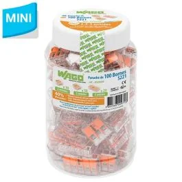 WAGO S221 100 mini bornes de connexion rapide 2, 3 et 5 entrées pour fils souples et rigides