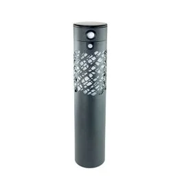WATT & HOME Balise potelet LED solaire à détection Allegra 250lm métal noir - 401313