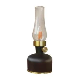 WATT & HOME Lanterne IP44 LED Mistral USB 200lm noir - 401355