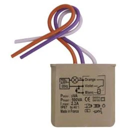 YOKIS Télévariateur 2.2A 500VA micro-module encastré - MTV500E