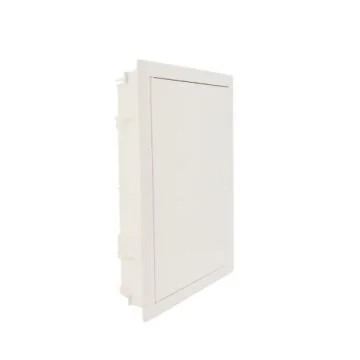 Coffret encastré LEGRAND 2 rangées 24+4 modules avec porte métal extra plate blanche