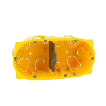 LEGRAND Batibox Boite encastrement double pour cloison sèche D67 P50 E71 - 080052