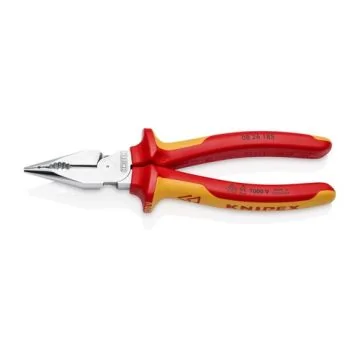 KNIPEX Pince universelle multifonctions isolée 1000V chromée polie 185mm tranchant avec biseau - 0826185