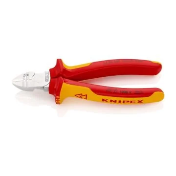 KNIPEX Pince à dénuder coupante isolée 1000V chromée 160mm tranchant avec biseau - 1426160