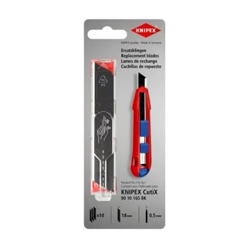 KNIPEX Lot de 10 Lames de rechange pour cutter Knipex 9010165BK 18mm - 901016500