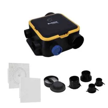 ALDES Kit VMC simple flux autoréglable Easyhome Auto DHU Compact avec bouches ColorLINE  - 11026052