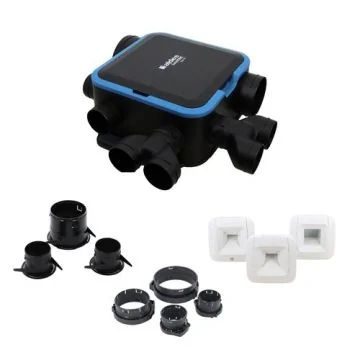 ALDES Kit VMC simple flux hygroréglable Easyhome Compact Premium Haute Pression avec bouches BDH ELEC - 11033426