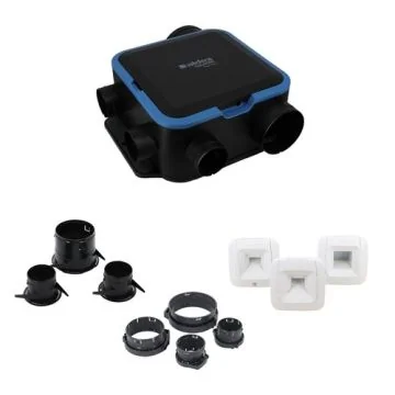ALDES Kit VMC simple flux hygroréglable Easyhome Classic Compact avec bouches BDH ELEC - 11033549
