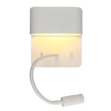 Arlux Sorya Applique intérieur 5W 350lm 2700K blanc + liseuse 3W 210lm - 114106