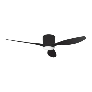 ARLUX Ventilateur de plafond réversible et lumineux Eole 18W 2000lm 3CCT dimmable noir - 1145064
