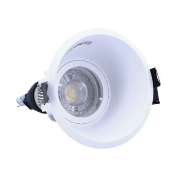 ARLUX Spot LED encastrable basse luminance GU10 230V 5W 380lm 4000K 100mm blanc