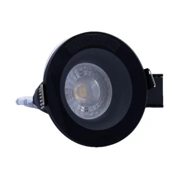 ARLUX Spot LED encastrable GU10 230V 5W 380lm 4000K 88mm noir 