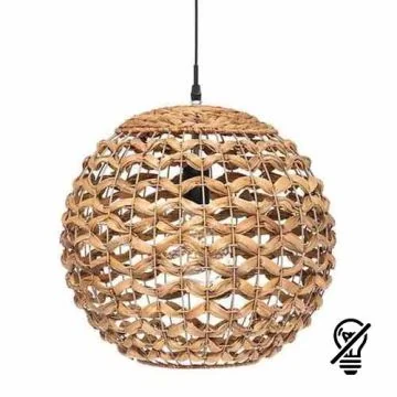 ATMOSPHERA Suspension E27 SAND 230V diametre 38cm bois naturel - 173216