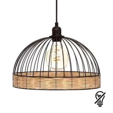 ATMOSPHERA Suspension E27 SUWA 230V diametre 35cm noir - 173266