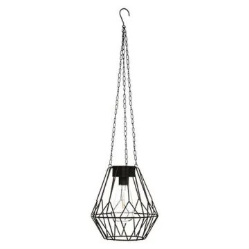 ATMOSPHERA Suspension extérieur solaire LED FLAVE hauteur 20,5cm noir - 178904