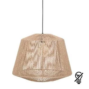 ATMOSPHERA Suspension corde E27 JILY 230V diametre 48cm bois naturel - 190631