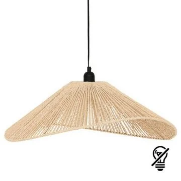 ATMOSPHERA Suspension corde E27 MYHA 230V diametre 58cm bois naturel - 202609