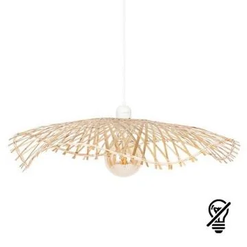 ATMOSPHERA Suspension bambou E27 TESS 230V diametre 58cm bois naturel - 202621