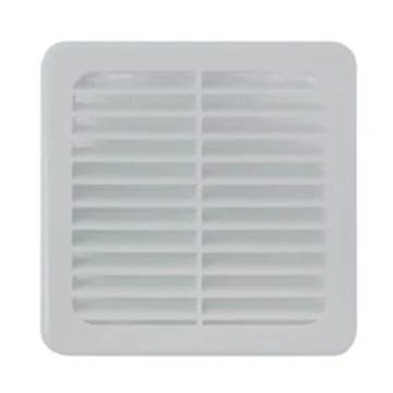 AUTOGYRE Grille d'aération PVC à emboiter 120x120mm avec moustiquaire blanc - 200072