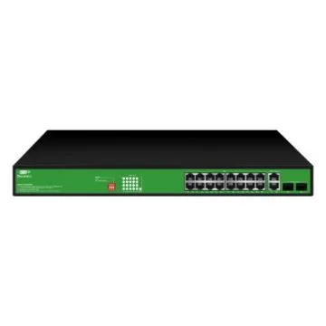 DECELECT Switch ethernet 16 ports 1 Gb PoE+ 200W - DCSW116GP