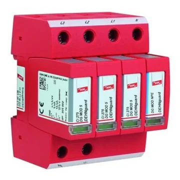 DEHN Parafoudre tétrapolaire débrochable et autoprotégé type 2 15kA 230V - 952180