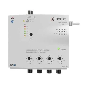 D-HOME Amplificateur répartiteur intérieur 1 entrée 4 sorties 4x26dB - 2435064