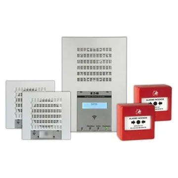EATON Planète Kit alarme type 4 radio 1 tableau type 4 radio 2 déclencheurs manuels radio 2 diffuseurs sonores et lumineux radio - NUG31997