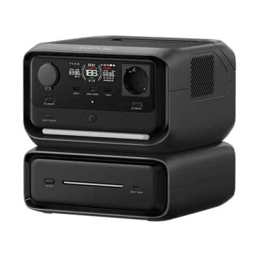 ECOFLOW Station électrique portable  RIVER 3 PLUS + Batterie supplémentaire intelligente EB300
