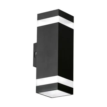 Applique extérieure ENLITE carrée LED bidirectionnelle IP65 230V 10W 830lm CCT noir