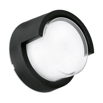 Hublot extérieur rond LED ENLITE IP65 230V 10W 900lm CCT noir