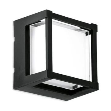 Hublot extérieur carré LED ENLITE IP65 230V 10W 1050lm CCT noir