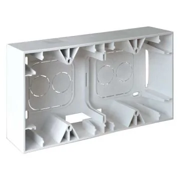 EUROHM Square Cadre saillie double P40 blanc - 60281