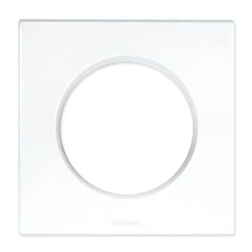 EUROHM Square Plaque simple blanc - 60295