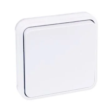 EUROHM Oxxo Interrupteur va et vient étanche complet encastré blanc IP55 - 60888