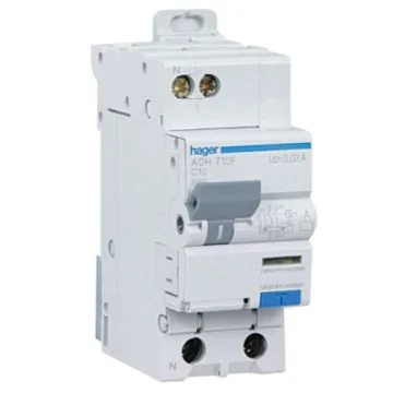 HAGER Disjoncteur différentiel 10A 30mA type AC 230V - ADC710F