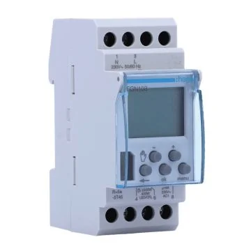 HAGER Interrupteur horaire 16A monophasé digital 1 voie hebdomadaire 2 modules - EGN103